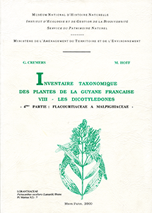 Inventaire taxonomique des plantes de la Guyane française