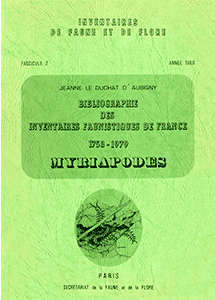 Bibliographie des inventaires faunistiques de France (1758-1979)